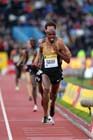 Mo Farah leads the 5000 metres, 2012 Samsung Diamond League, Crystal Palace, London.
